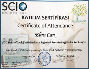 SCIO Elektrofizyolojik Biofeedback Bağımlılık Protokolü