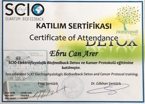 SCIO Elektrofizyolojik Biofeedback Detox ve Kanser Protokolü